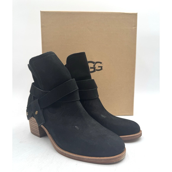 UGG ELORA Women's NEW Heeled Boot Black US Size 5.5 Medium (1019148) - Picture 1 of 11
